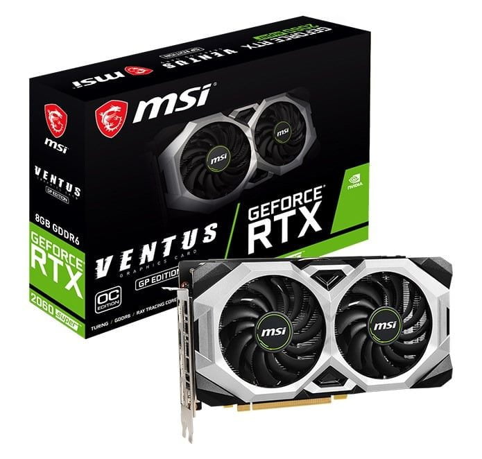 MSI GeForce RTX 2060 SUPER™ VENTUS GP OC 8GB DDR6