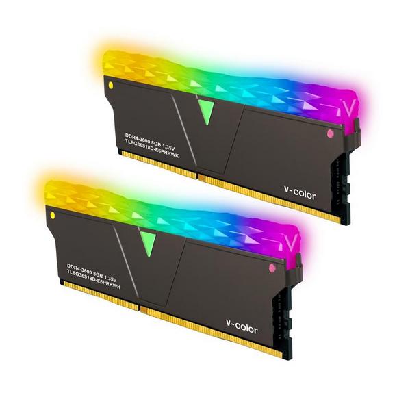 V Color Prism Pro RGB 16GB DDR4 DRAM 3600MHz Single – Silver