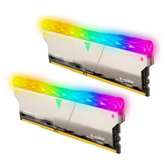 V COLOR RAMS : PRISM PRO RGB 16GB (8GBx2) 3600MHZ CL16 (SILVER)