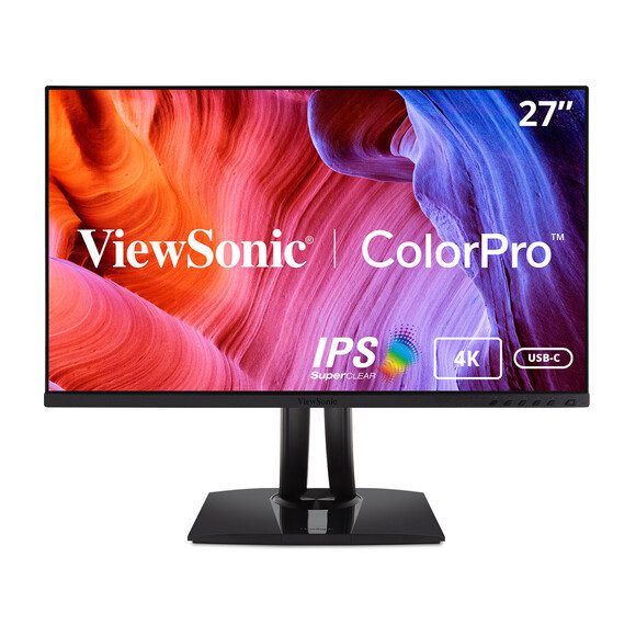ViewSonic VP2756-4K – 27″ ColorPro™ 4K with 60W USB C, sRGB and Pantone Validated UHD IPS Monitor