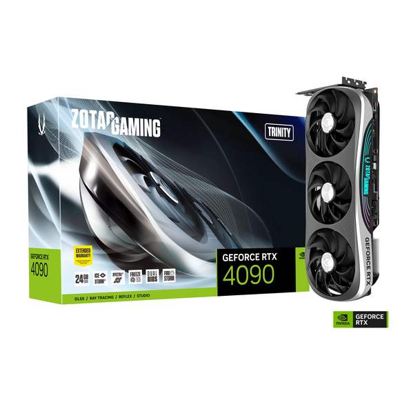 ZOTAC GAMING GeForce RTX 4090 Trinity 24GB 4th Generation Tensor Cores: Up to 2X AI performance Graphics Card