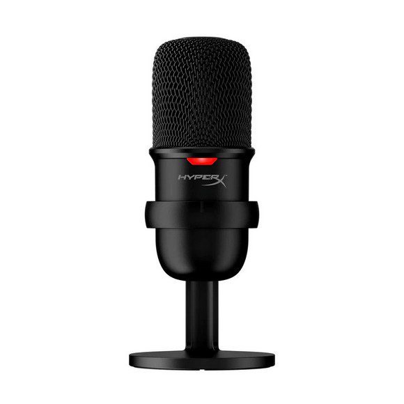 HyperX SoloCast 2 USB Gaming Condenser Microphone – 24-bit/96kHz, Cardioid Polar Pattern, Tap-to-Mute, USB-C Plug & Play for PC & Mac (Black)