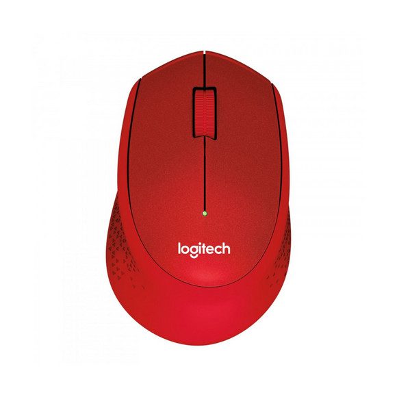 Logitech Mouse:M331 Silent Plus Red