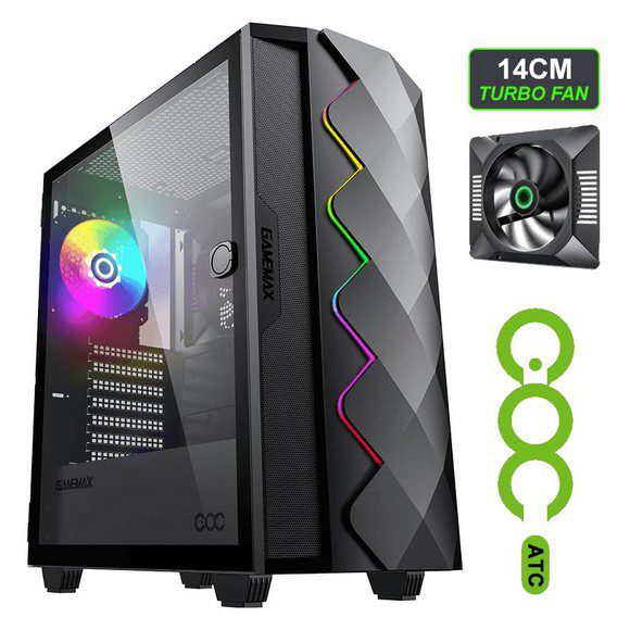 Gamemax Casing:Diamond Coc Black