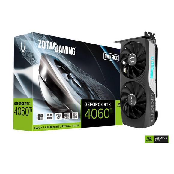 Zotac Graphic Card:Rtx 4060Ti 8Gb Twin Edge