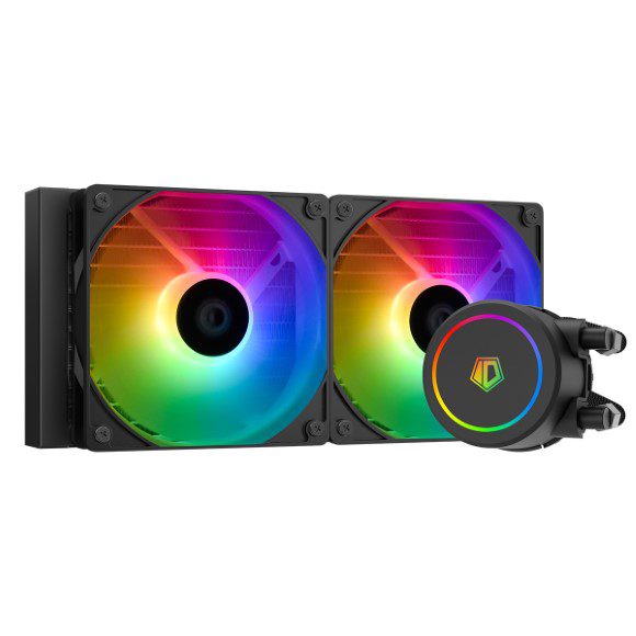 Id Cooling Liquid Coolers:Fx240 Argb Black