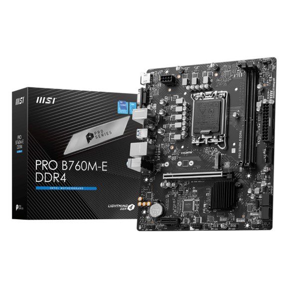 Msi Motherboard:Pro B760M-E Ddr4