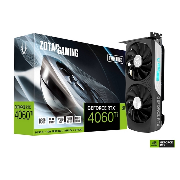 Zotac Graphic Card:Rtx 4060Ti 16Gb Twin Edge
