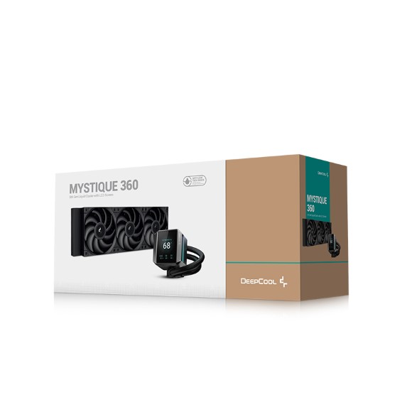 DeepCool MYSTIQUE 360 5th Gen Pump 3400RPM 640x480 TFT LCD Screen Anti-Leak Liquid Cooler