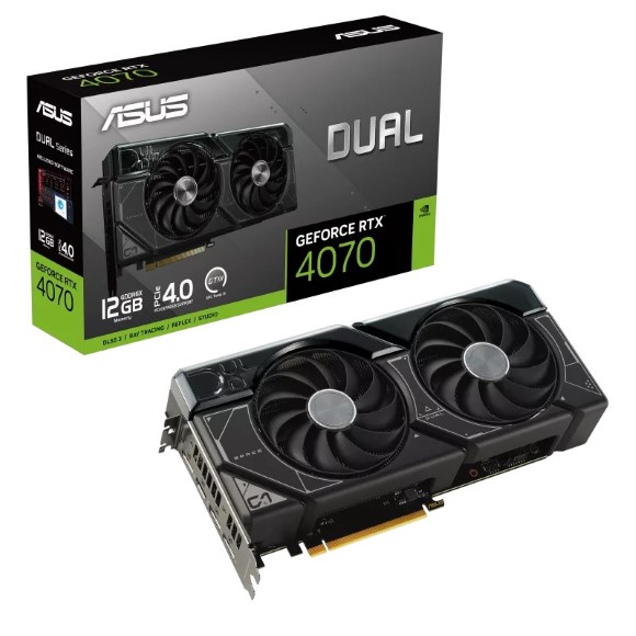 ASUS Dual GeForce RTX™ 4070 12GB GDDR6X Graphics Card USED