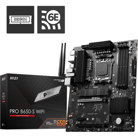 Msi Motherboard:Pro B650-S Wifi