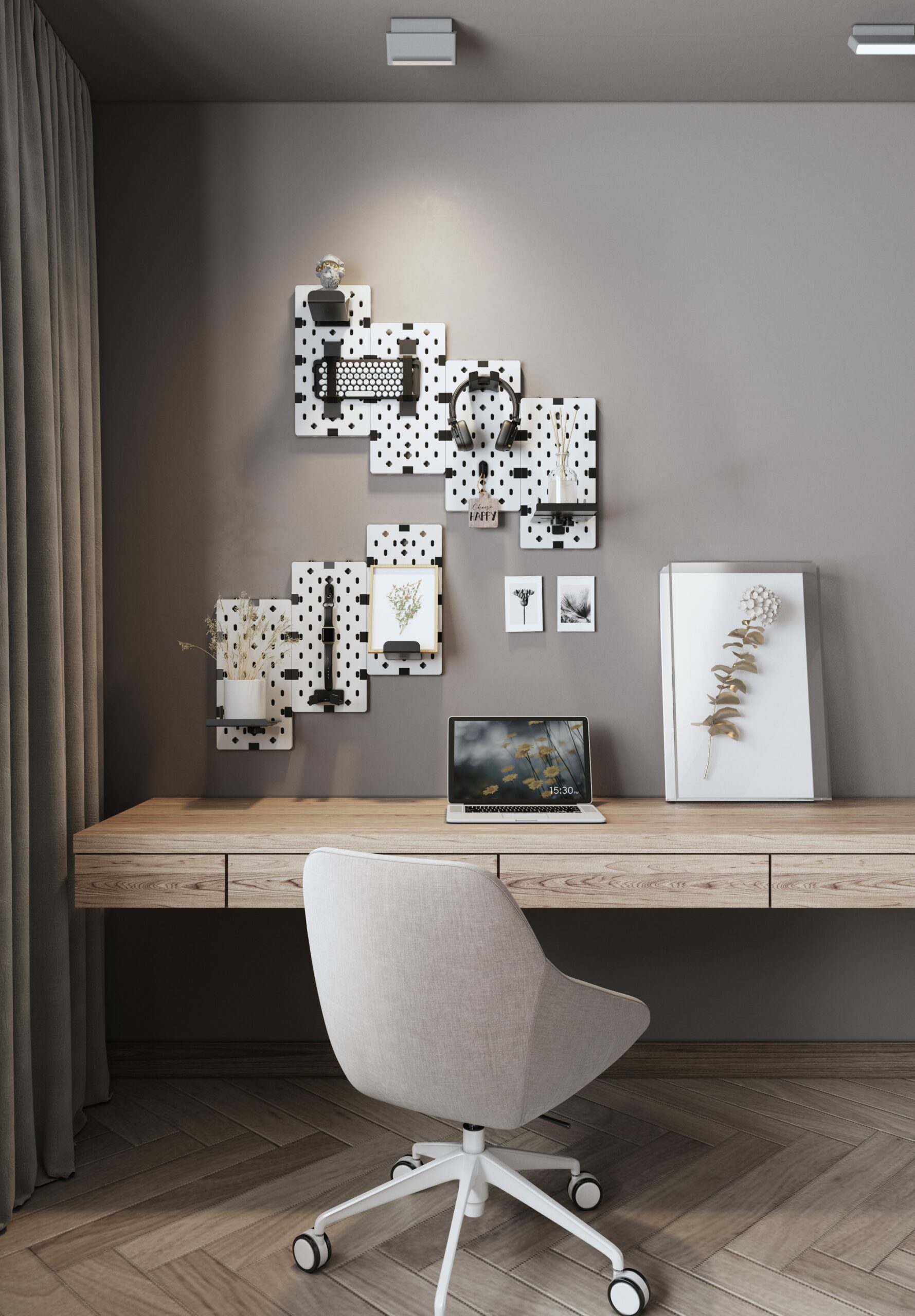 Mxg Pegboard:Pegboard Pb-07 White