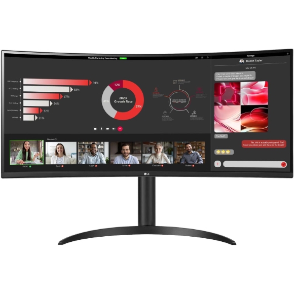 Lg Monitor: LG 34WR55QC-B 100HZ CURVED QHD 