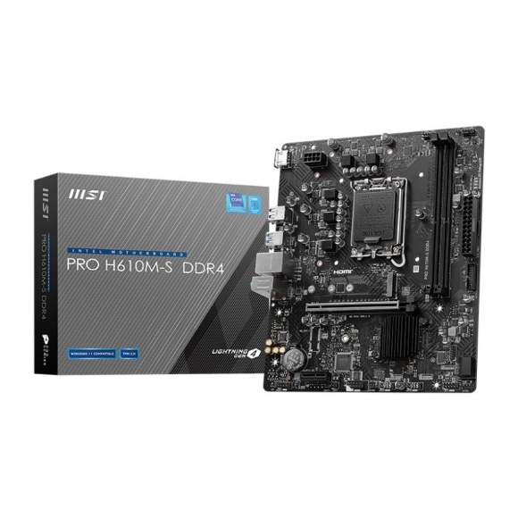 Msi Motherboard:Pro H610M-S Ddr4
