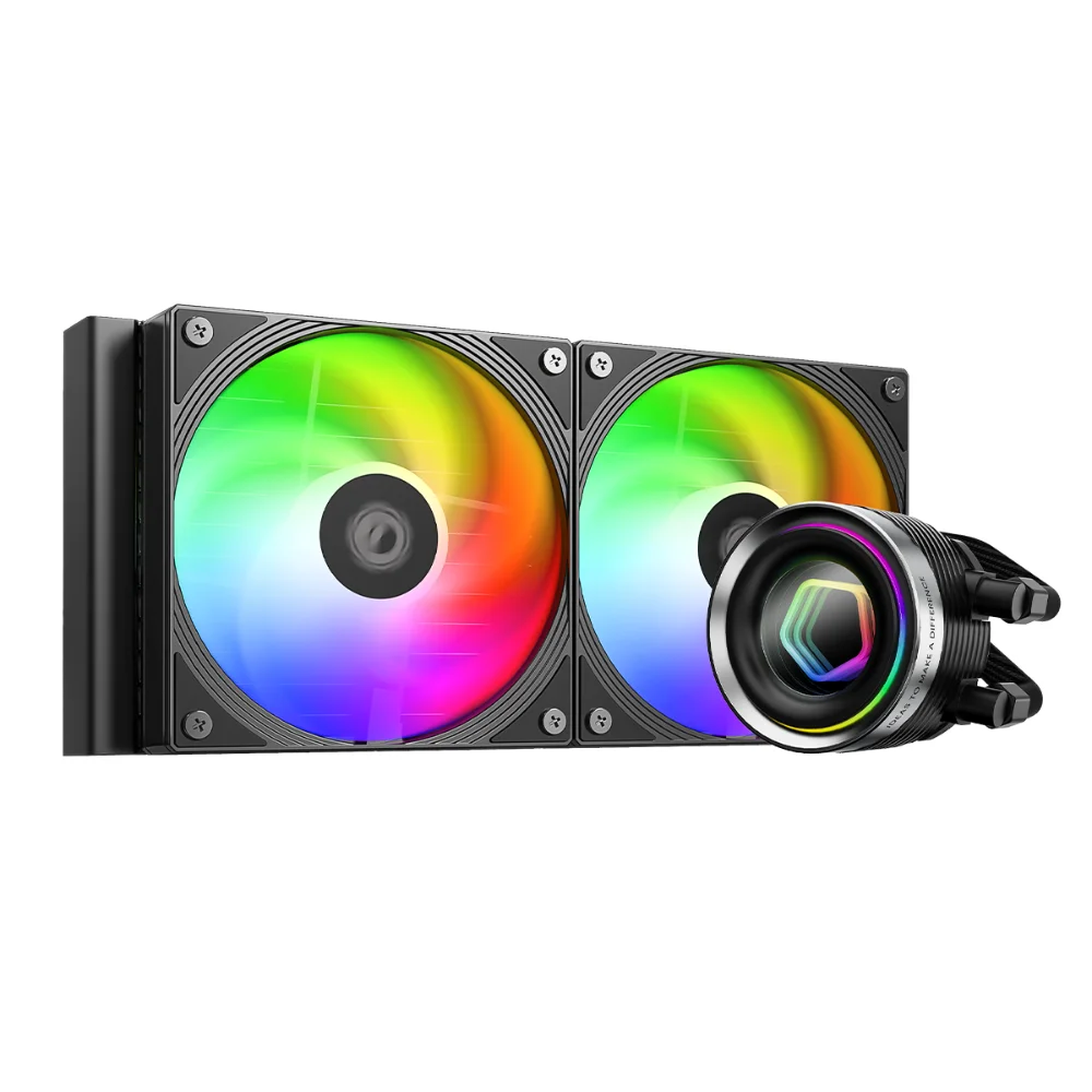 Id Cooling Liquid Coolers:Fx240 Inf Black
