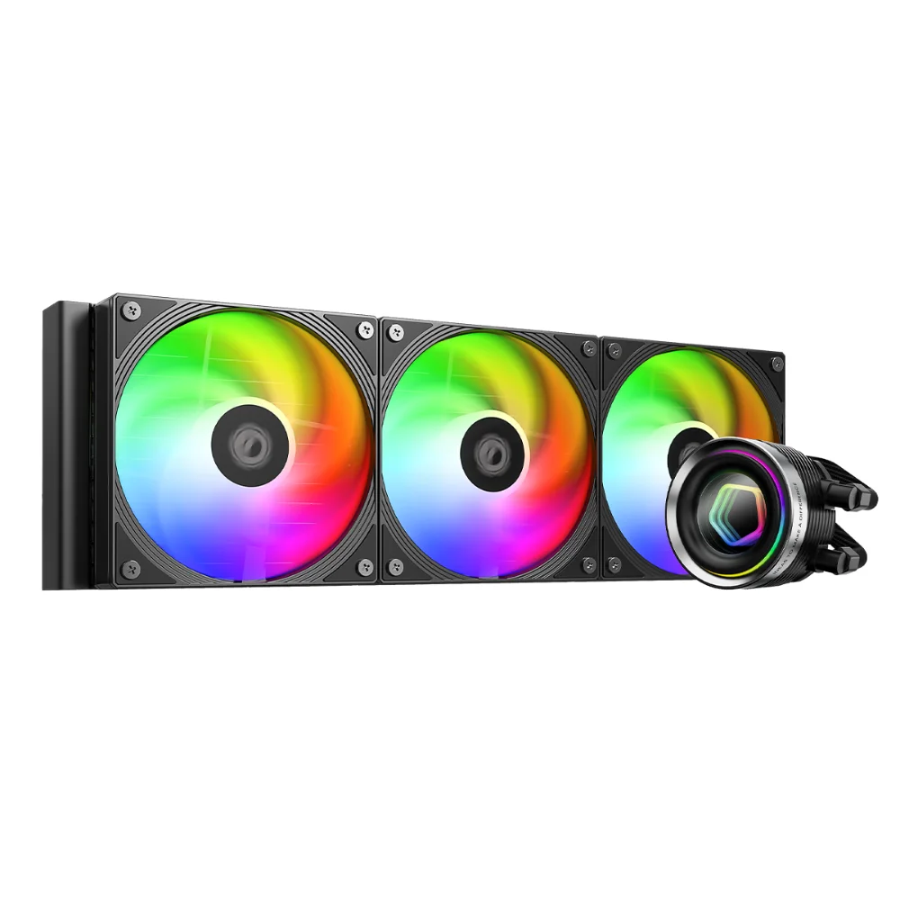 Id Cooling Liquid Coolers:Fx360 Inf Argb Blk