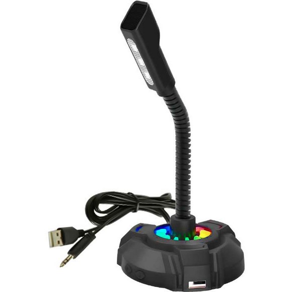 HP DHP-1100C Desktop Microphone – RGB Light Effect – Desktop LED Light