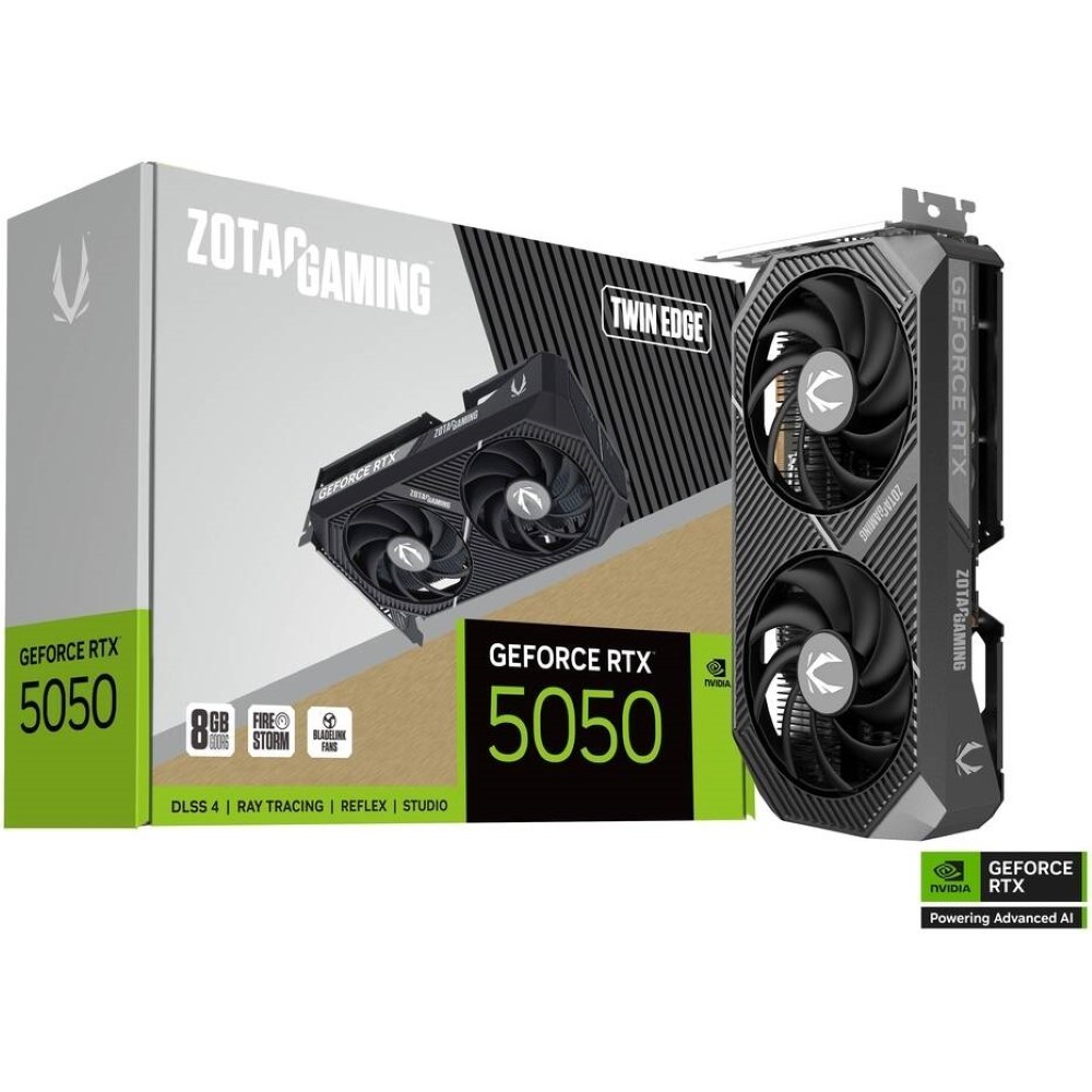 ZOTAC Twin Edge GAMING GeForce RTX 5050 8GB GDDR6 PCI Express 5.0 x8 Graphics Card