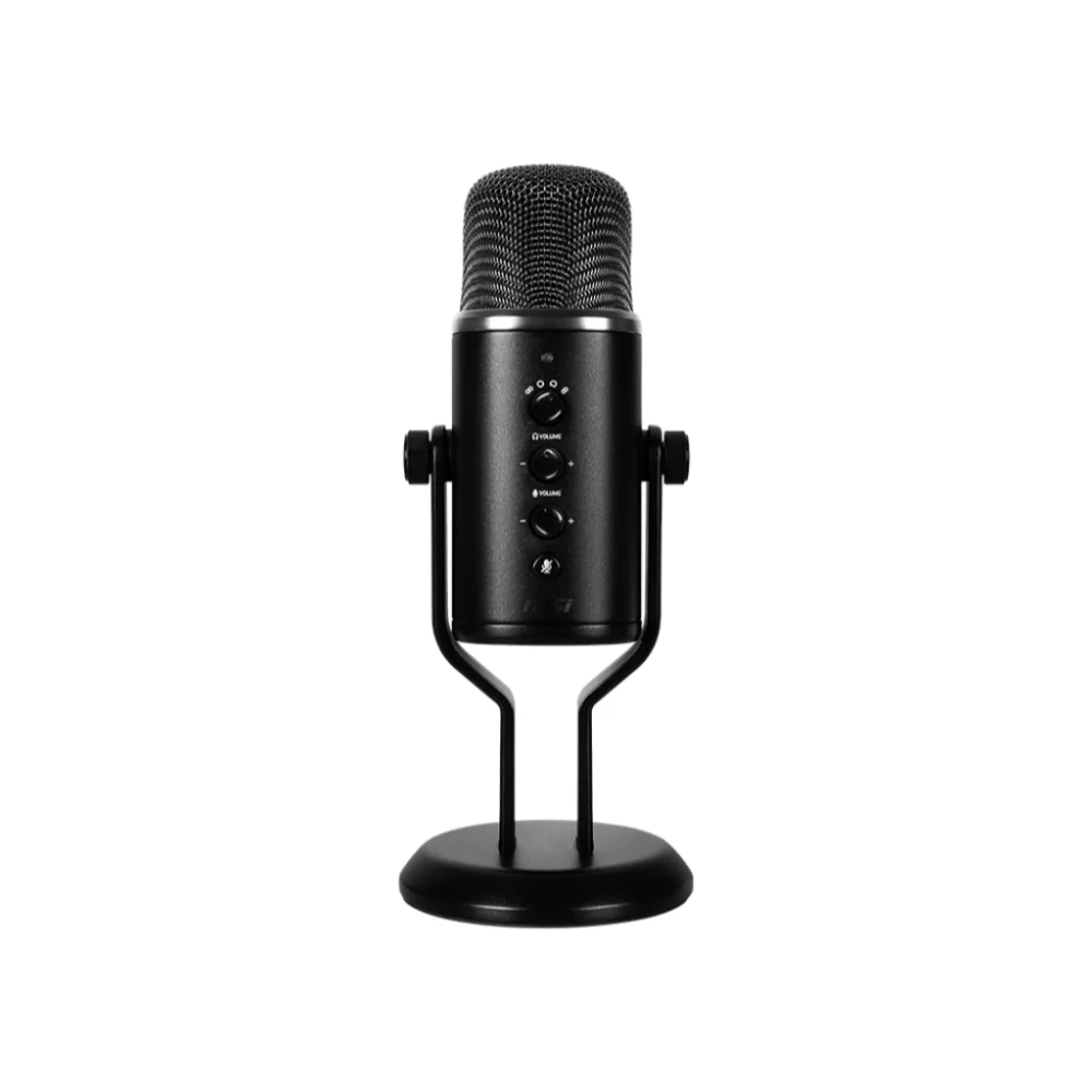 MSI IMMERSE GV60 Streaming Microphone, Plug & Play, 24bit/96kHz, 4D Pickup, For Singing, Podcasts, Interviews, Meetings, Gaming, Zero-latency
