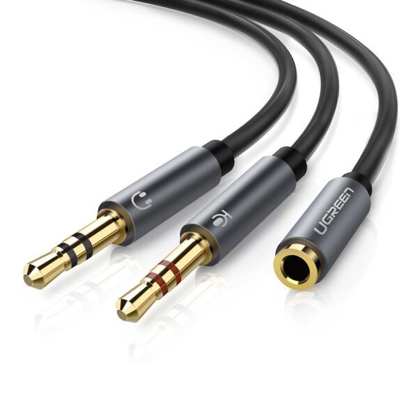 Ugreen Cables:20899 3.5Mm F/M To 2 Male