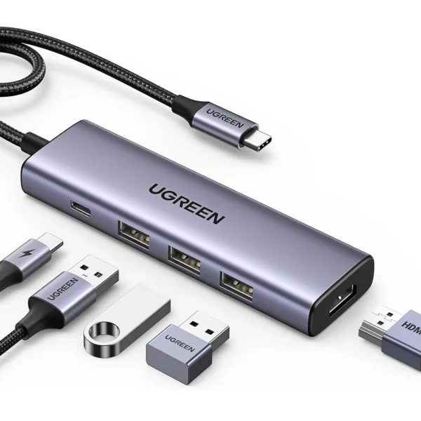 Ugreen Adaptor:15596 Revodok Usb C Hub 5 In 1