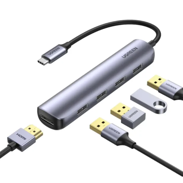 Ugreen Cables:20197  Usb C 5-In-1 Multiport H