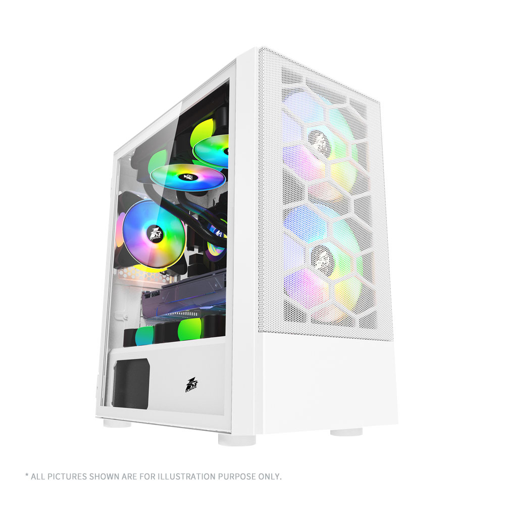 1st Player X4-M M-ATX Gaming Case White