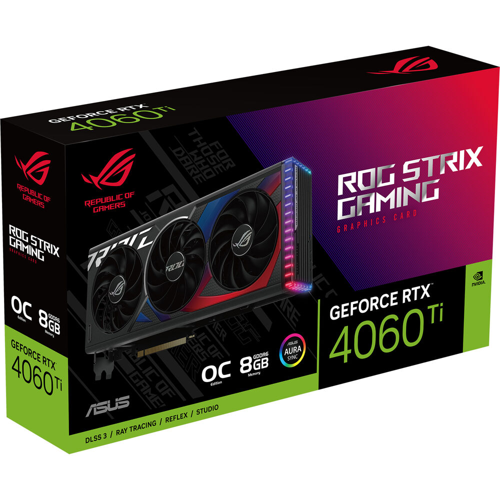 Asus Graphic Card:Rog Strix 4060Ti 8Gb