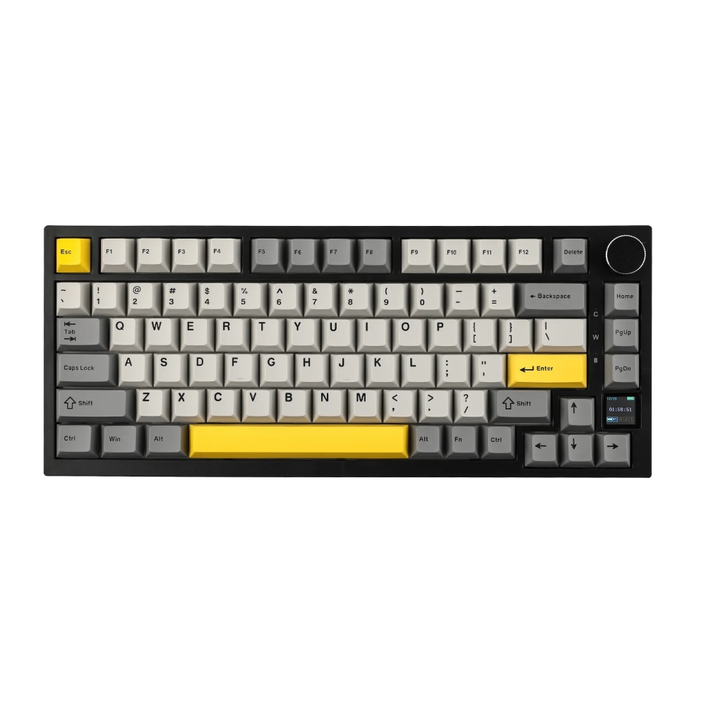 Ajazz Keyboard:Ak820 Pro Grey, Flying Fish Swi