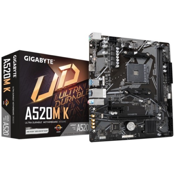 Gigabyte Motherboard:A520M K Ddr4
