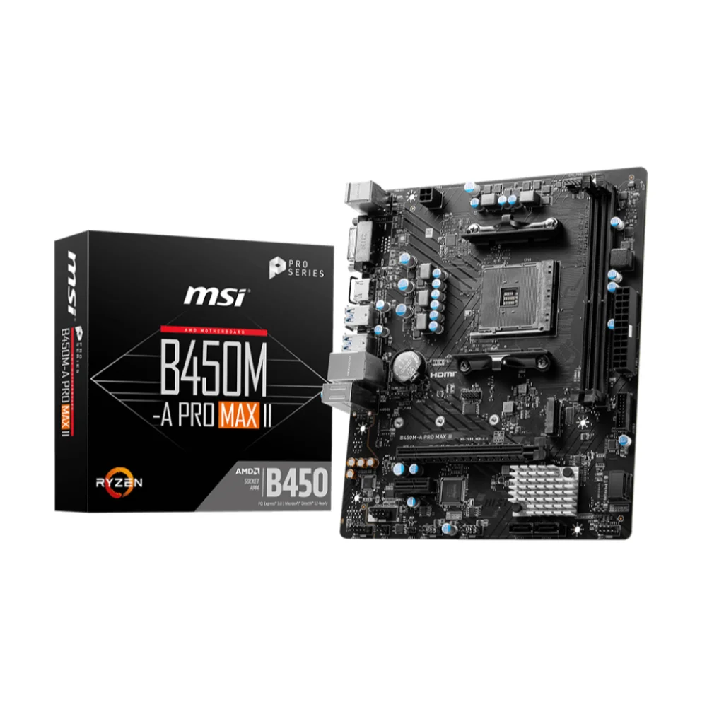 Msi Motherboard:B450M-A Pro Max Ii
