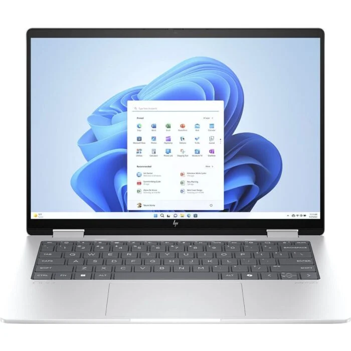 HP ENVY X360 PC 14 ES1013DX i5 120U Processor 8GB 512GB SSD Intel Integrated Graphics 14” Full HD 1080p IPS MicroEdge Touchscreen Convertible Display PolyStudio Audio Backlit KB FPR W11