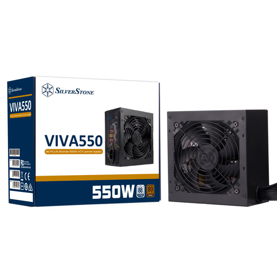 Silverstone Power Supply:Viva 550 Bronze 80 Plus Bronze