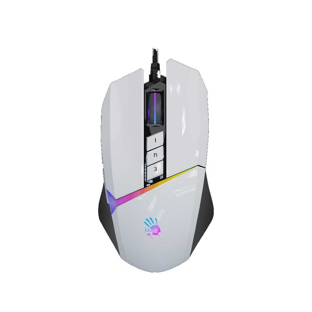 Bloody W60 Max Bloody RGB Gaming Mouse Panda White