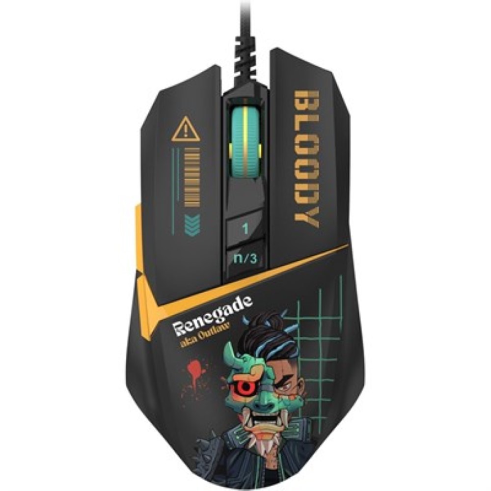 Bloody W63 Max Renegade RGB Gaming Mouse - Midnight