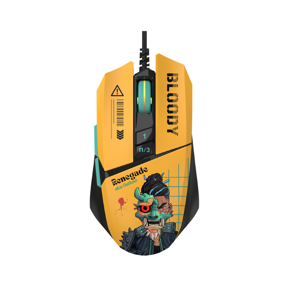 Bloody W63 Max Renegade RGB Gaming Mouse – Sunset