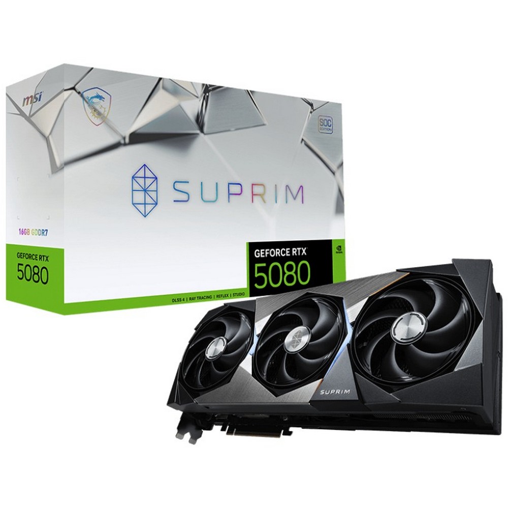 Msi Graphic Card:5080 Suprim Soc 16Gb