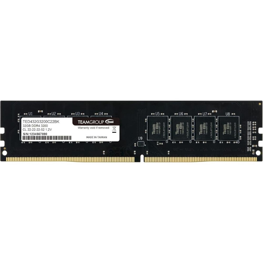 TEAMGROUP Elite 16GB 3200MHz U-DIMM DDR4 Desktop Memory Single