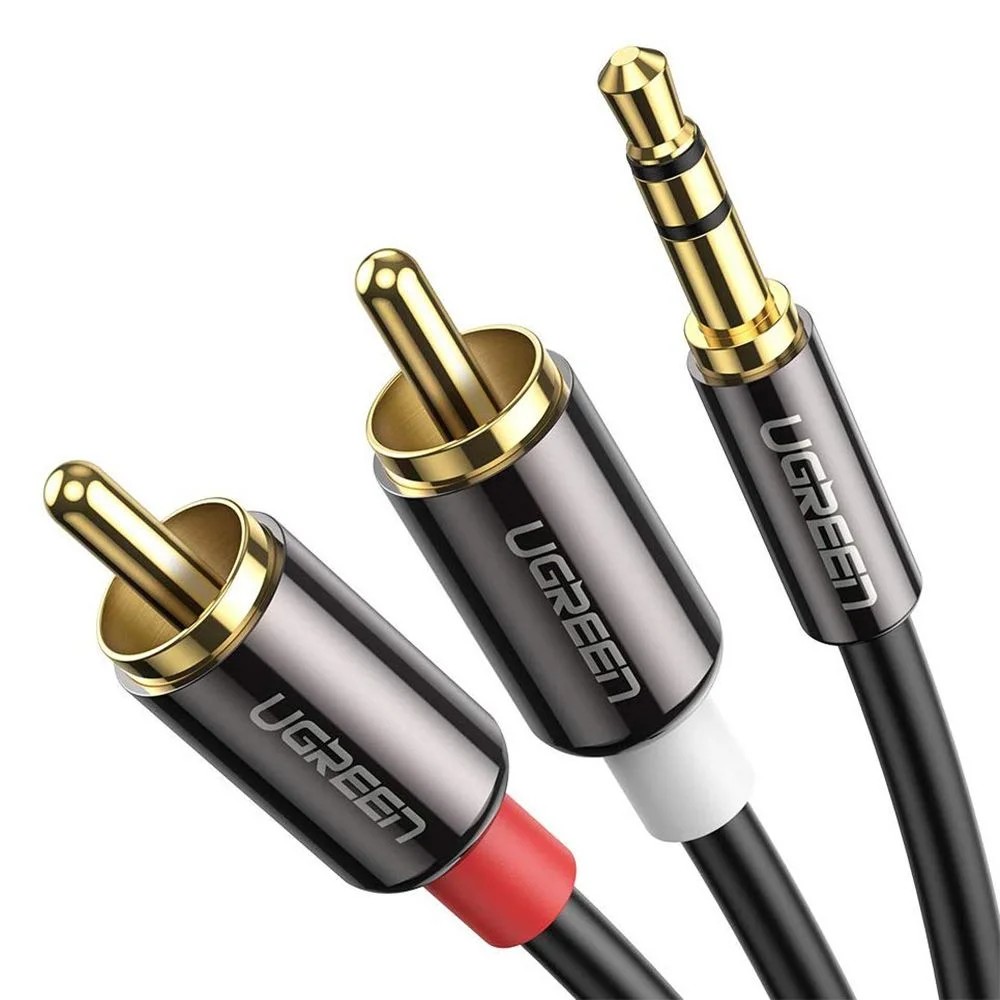 UGREEN 10590 3.5MM MALE TO 2RCA MALE 3M AUDIO CABLE