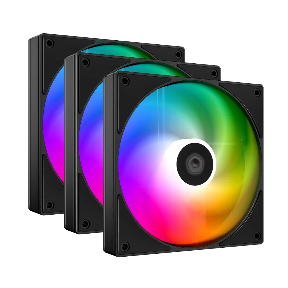 Id Cooling Fans:As-120K-Argb Trio Blk