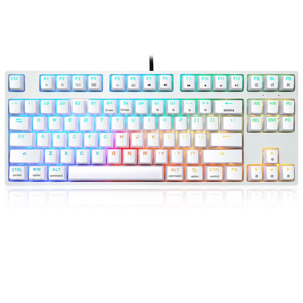 Skyloong Keyboard:Gk87 Optical White - Brown Swit
