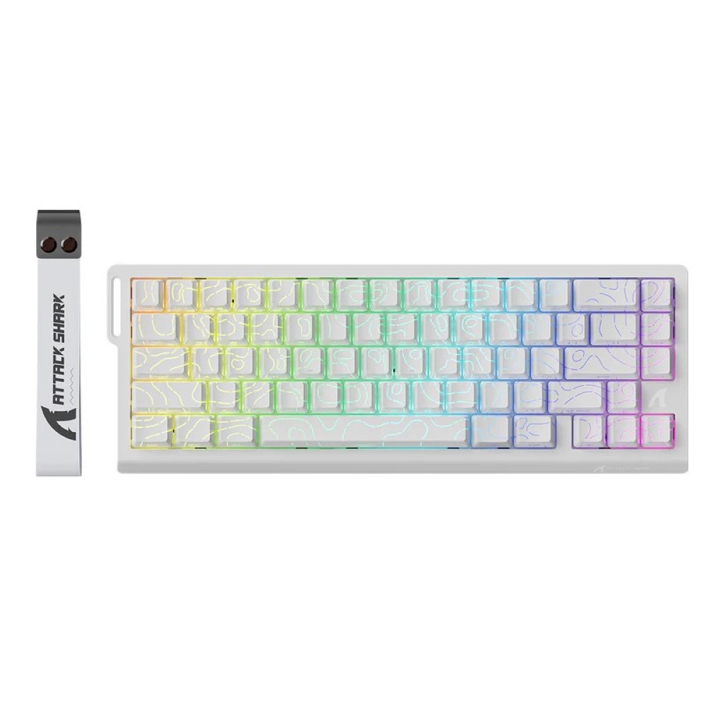 Attack Shark Keyboard:X68He Rapid Trigger-- White