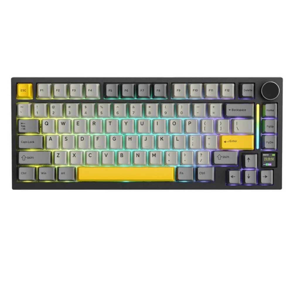 ATTACK SHARK X820 Ultra Tri-mode Gasket Mechanical Keyboard Star Black + Shark Switch