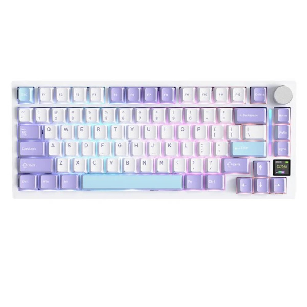 ATTACK SHARK X820 Ultra Tri-mode Gasket Mechanical Keyboard Star White + Shark Switch