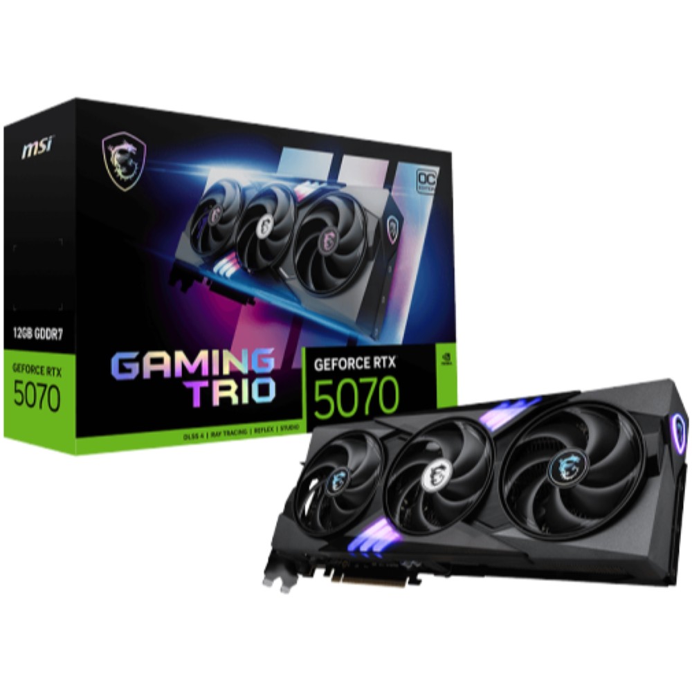 MSI GeForce RTX 5070 12GB Gaming Trio OC Graphics Card