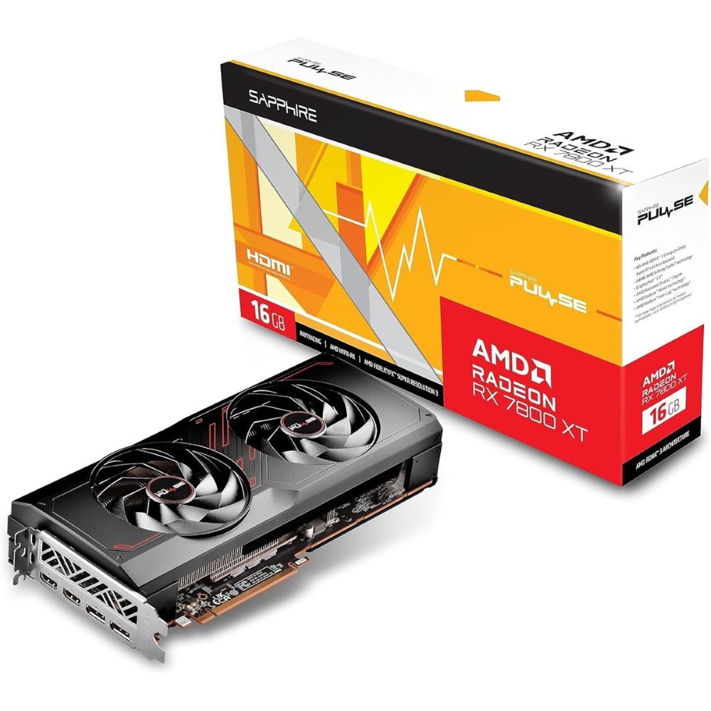 Refurbished Graphic Cards:7800 Xt  Pulse Radeon 16Gb