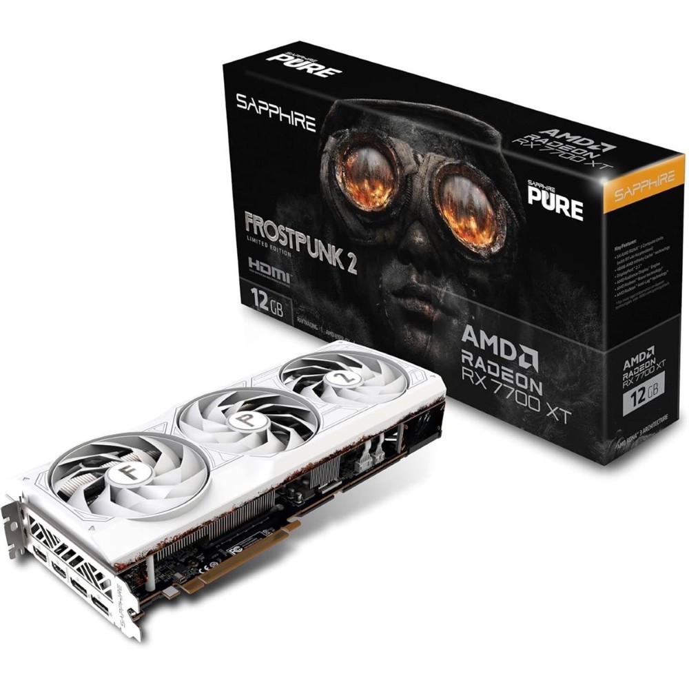 Sapphire New Graphics Card:7700 Xt Pure Frostpunk 12Gb
