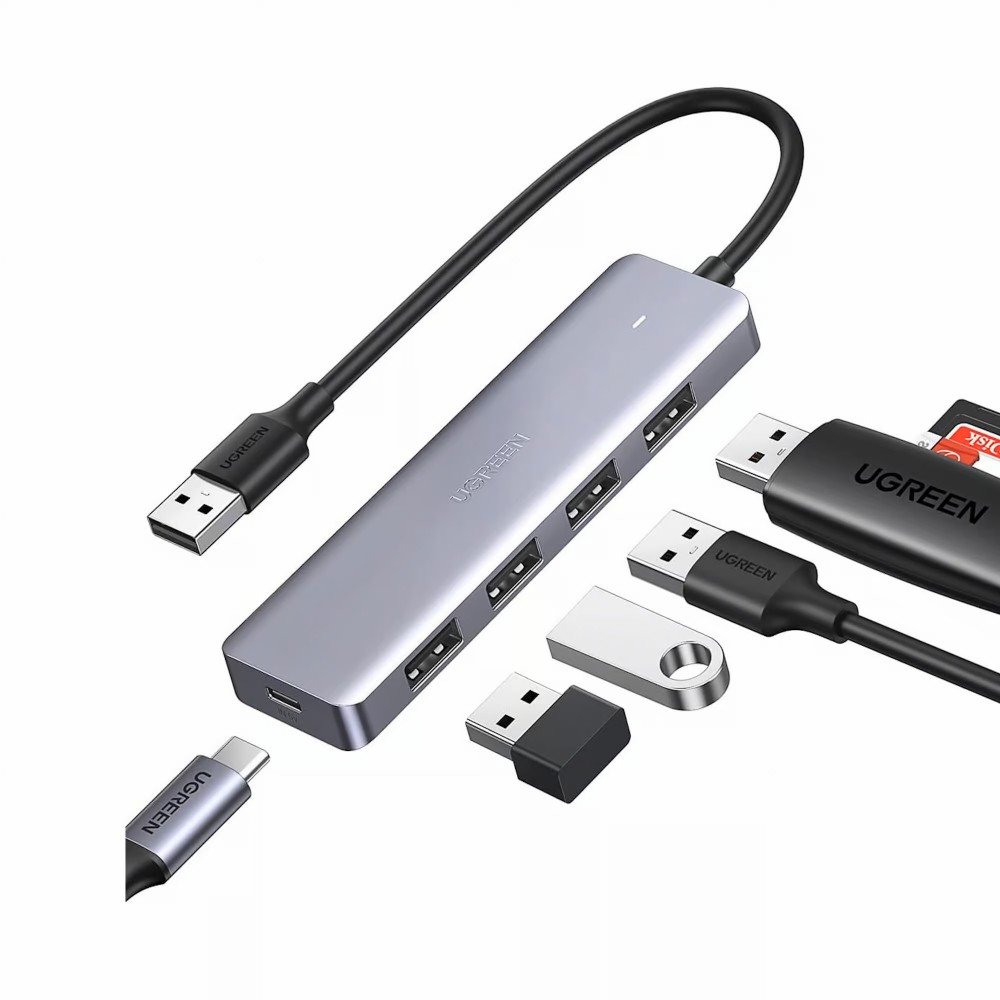 Ugreen Cables:50985 Ultra Slim 4 Port Usb 3.0