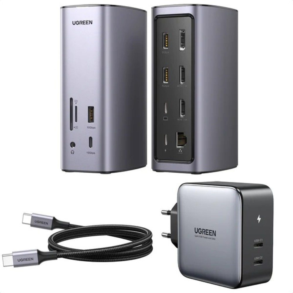 UGREEN 90325 USB C Triple Display Docking Station (12-in-1)