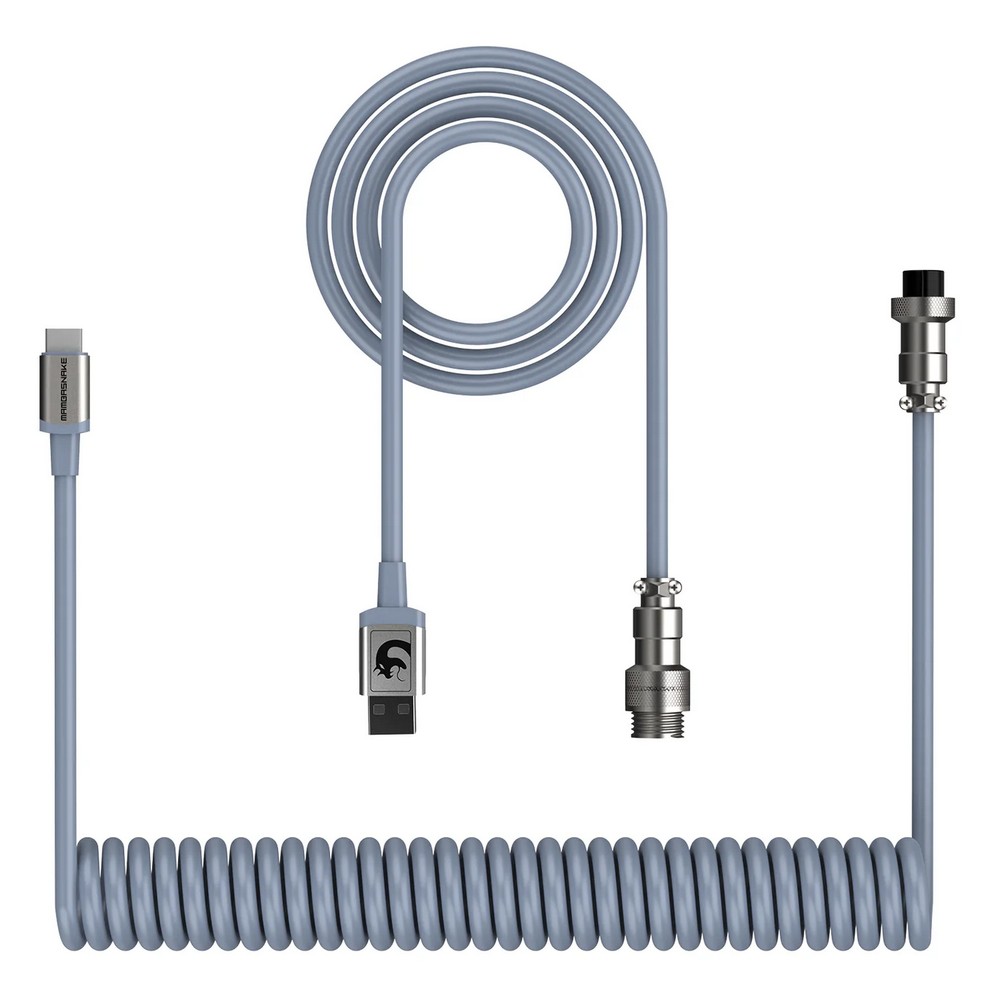 Attack Shark Cable:C01 Coiled Cable Gray